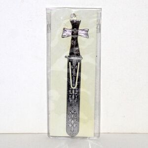 Metal Bookmark Cross Tulip Ashleigh Manor NEW Christian bible book gift